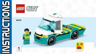 LEGO City 60451 Emergency Ambulance | Building Instructions - Booklet 1 🏥