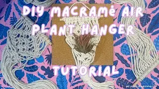 DIY Macram&eacute; Air Plant Hanger Tutorial | The Craft Connoisseurs 🌿✨