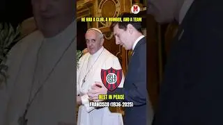 The Pope had a team, a jersey&hellip; and a lifelong football obsession ⚽️🕊️#Pope #Francisco #catholic