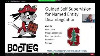 Bootleg: Guidable Self-Supervision for Named Entity Disambiguation -- Chris Re (Stanford University)