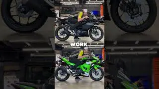 Посадка R3 против Ninja 500 #ninja500 #yamahar3 #bikereview