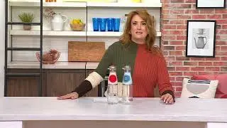 Henning Lee Oil & Vinegar Glass Bottle Measuring Dispenser on QVC