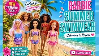 TEMU HAUL | BARBIE DOLL Fashion Packs Unboxing & Review: Swimsuit Edition
