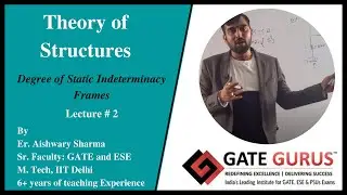 GATE | ESE | SSC JE | Structural Analysis | Static indeterminacy for frames | Aishwary | GATE GURUS
