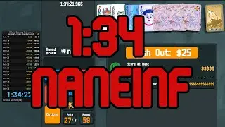 Balatro - Unseeded Legendaryless Naneinf in One Hour 34 Minutes