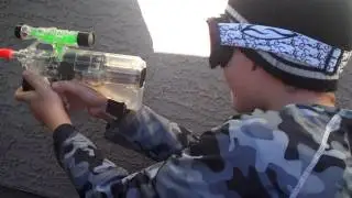Backyard Airsoft Gun War 1