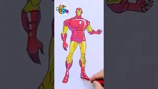 How to draw Iron Man Avengers #drawing #drawinganimals #drawingforkids