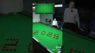 Billiards world champion Pan Xiaoting takes you across the year with one shot. #Billiards