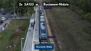 2x SA133 z Regio do Ełku w Rucianem-Nidzie | Pierwsze nagranie z drona