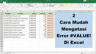 Cara Mudah atasi Error #Value! di Excel