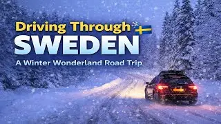 Driving Through Sweden | A Winter Wonderland Road Trip #shorts #sweden #roadtrip #europe