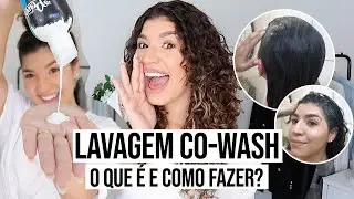 COMO FAZER LAVAGEM CO-WASH *cabelo cacheado ressecado* | por Jessica Melo