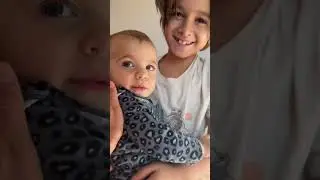 When big brother tries to put baby to sleep and dad says NO to baby #bigbrother #siblinggoals