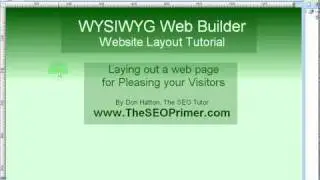 Tutorial for a logical site layout for a web page with WYSIWYG Web Builder
