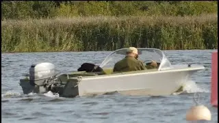 A man and his dog off on their adventures across Hickling Broad #shorts