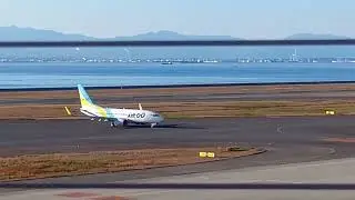 AIRDO b737-700landing Centrair#airdo #b737700