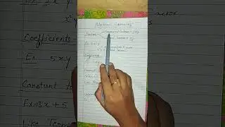 Factors and coefficient of algebraic expression# types of factors in algebraic expression maths