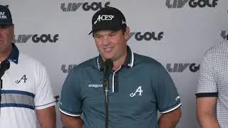 Dustin Johnson, Pat Perez, Patrick Reed & Peter Uihlein &middot; Press Conference &middot; 2023 LIV Golf Chicago