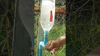 She fix water low pressure by plastic bottle #diy #india #farming