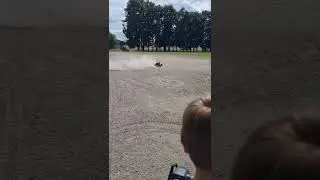 My 8 year old driving HPI Baja MMR BZM ProMX 50cc