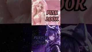 PINK LOOK 🆚 PURPLE LOOK #short video#fashion #combination #beautiful #shorts#viral #video #
