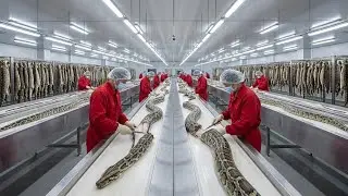 Inside the Snake Skin Factory &ndash; How Rare Skins Are Turned into Super Expensive Items (Full Process)