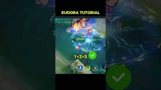 Eudora Combo Skill Tutorial🔥 MLBB  #mobilelegends #mlbbshorts #eudora #mlbbtutorial #shortvideo