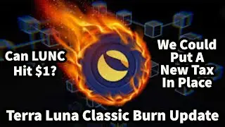 Terra Luna Classic Burn Update 🔥 We Could Put A New Tax In Place 🎟 Can LUNC Hit $1?