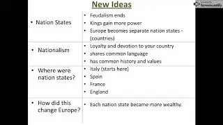 New Ideas - Renaissance