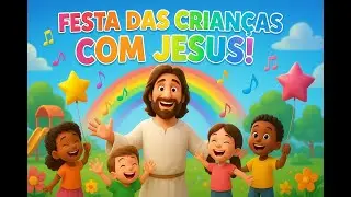 🎉🌈 FESTA DAS CRIANÇAS COM JESUS! Música Infantil Cristã SUPER DIVERTIDA | Louvorzinho Kids 🙌✨