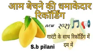 Aam Bechne ki new recording 2024| आम बेचने का प्रचार |Sb pilani