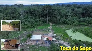 Agora sim ele chegou na toca do Sapo @alacybarros, fiz corte de cabelo, e pescamos de barranco. 