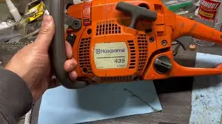 Установка цепи Husqvarna 435