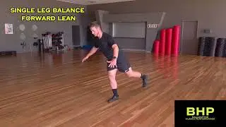 SINGLE LEG BALANCE FORWARD LEAN