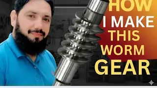 I Made a Precision Worm Gear Without Expensive Tools 🔧🔥