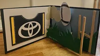 Football themed Pop-up card #popupcards #papercraft #nrl #football