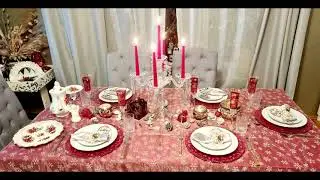 Christmas table setting #christmas #christmastable