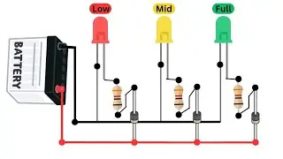 [New Design] 12V Battery Charge Level Indicator Using Zener Diodes &ndash; Simple LED Display Circuit