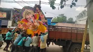 Dhoolpet Ganesh idols Transporting 2022 | Ganesh idol lifting with hands | Ganesh aagman 2022