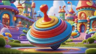 The Rolling Top | Fun Spinning Toy Rhyme for Kids | Rhyme Land