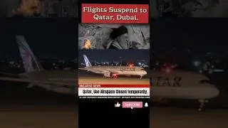 Many flights to Qatar Dubai UAE cancelled Suspended following missile strikes by Iran.#shorts