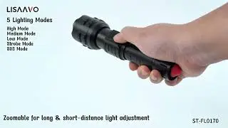 FL0170 Tactical Flashlight &ndash; 1000 Lumens XHP70 LED with Emergency Glass Breaker #flashlight #shorts