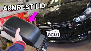 DODGE DART ARMREST LID REPLACEMENT REMOVAL. LID STAYS OPEN