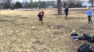 Training w M W - Double opposite goal training for passing