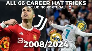 Cristiano Ronaldo - ALL 66 Career Hat Tricks
