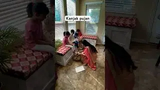 Kanjak pujan in usa #shorts #kanjakpujan #festival #navratri