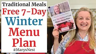 FREE Printable 7-Day Traditional Foods Winter Menu Plan with Recipes - Make Meal Planning Easy!