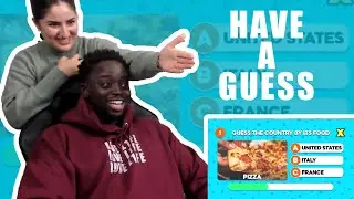 Reacting To Guess the Country by its Food ft My Wife