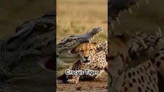 UNBELIEVABLE: Tiger vs Crocodile Real Encounter! #trending #foryoupage #shorts