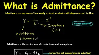 What is Admittance (Y), Conductance (G), and Susceptance (B)
